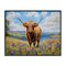 Stupell Industries Highland Cattle in Summer Meadow Framed Giclee By Franklyn Gregory